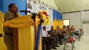 Sambutan Kadis Sosial dan PMD Banggai Kepulauan, Dalam Bursa Inovasi Desa Kabupaten Banggai Kepulaun Tahun 2017