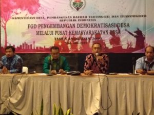FGD Pengembangan Demokratisasi Desa Melalui Pusat Kemasyarakatan Desa